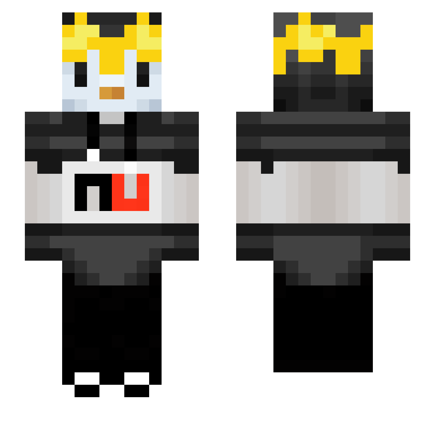 Silv4_ Minecraft skin, front and back view