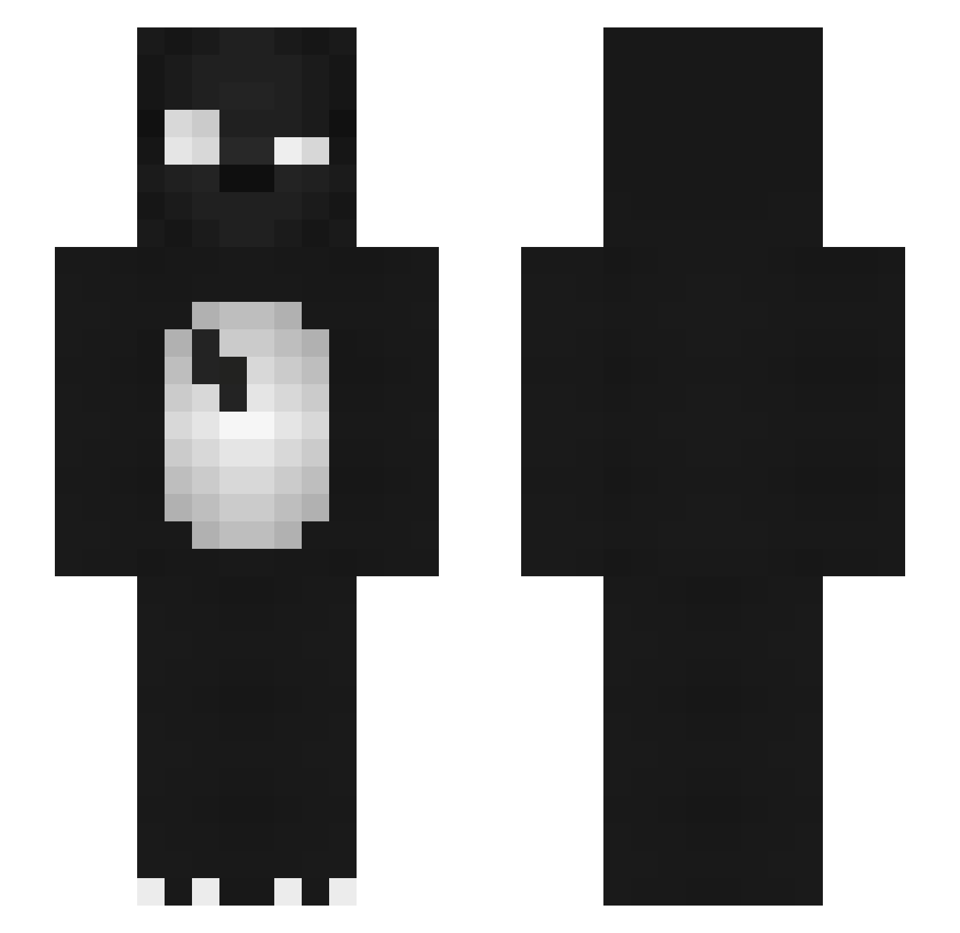 Slimmy21 Minecraft skin, front and back view