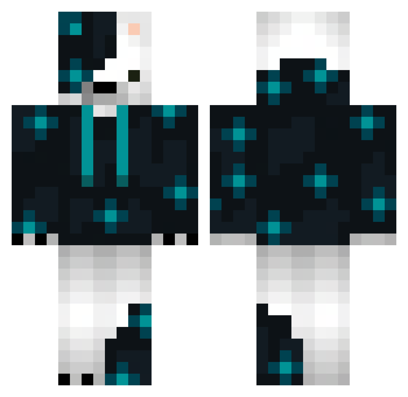 TontilonHund Minecraft skin, front and back view