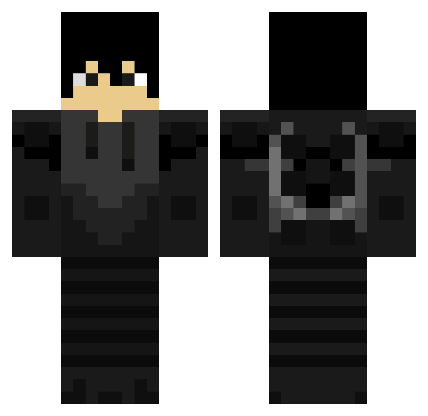 Slider_09 Minecraft skin, front and back view