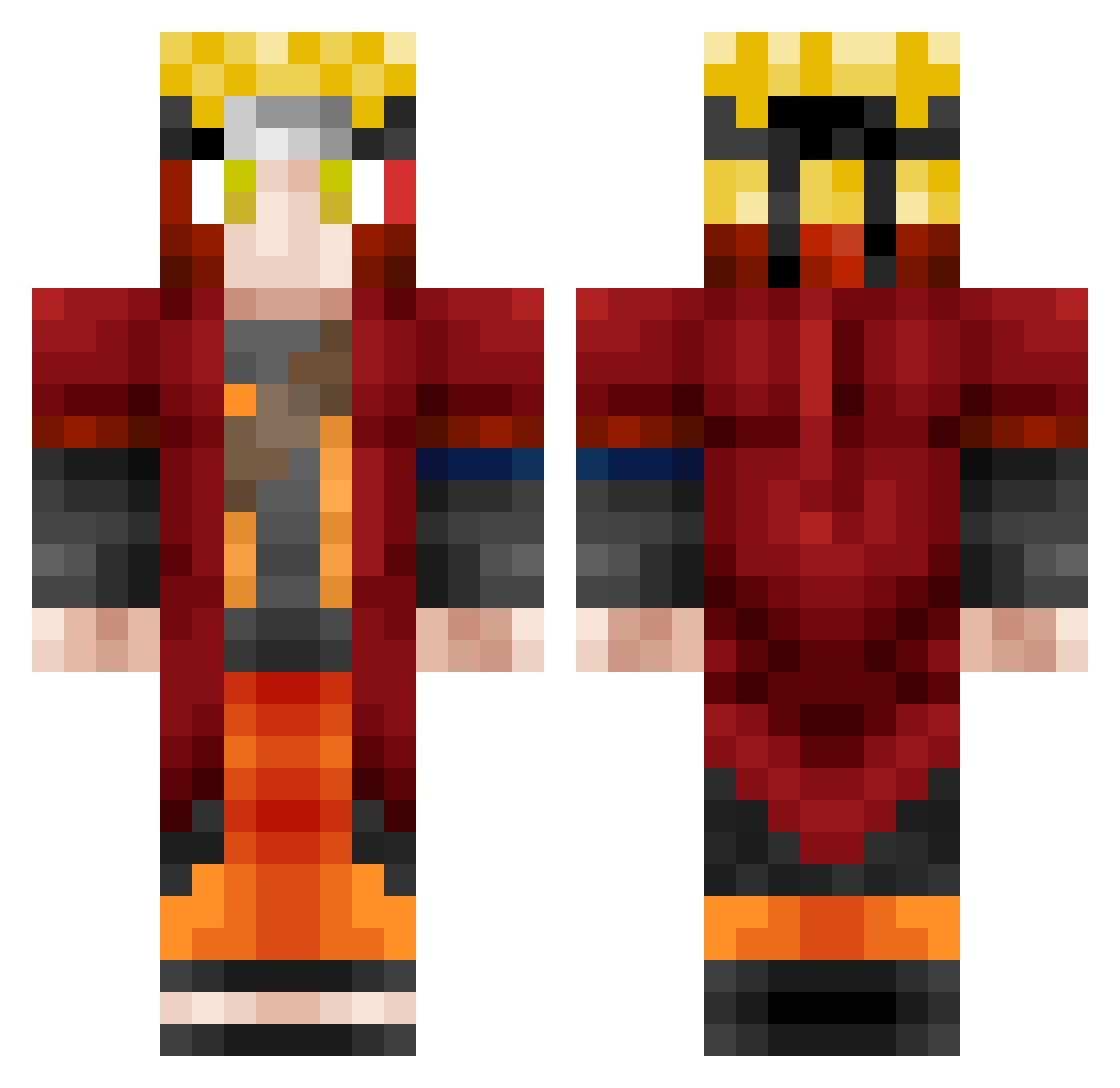 OEspanhol27 Minecraft skin, front and back view