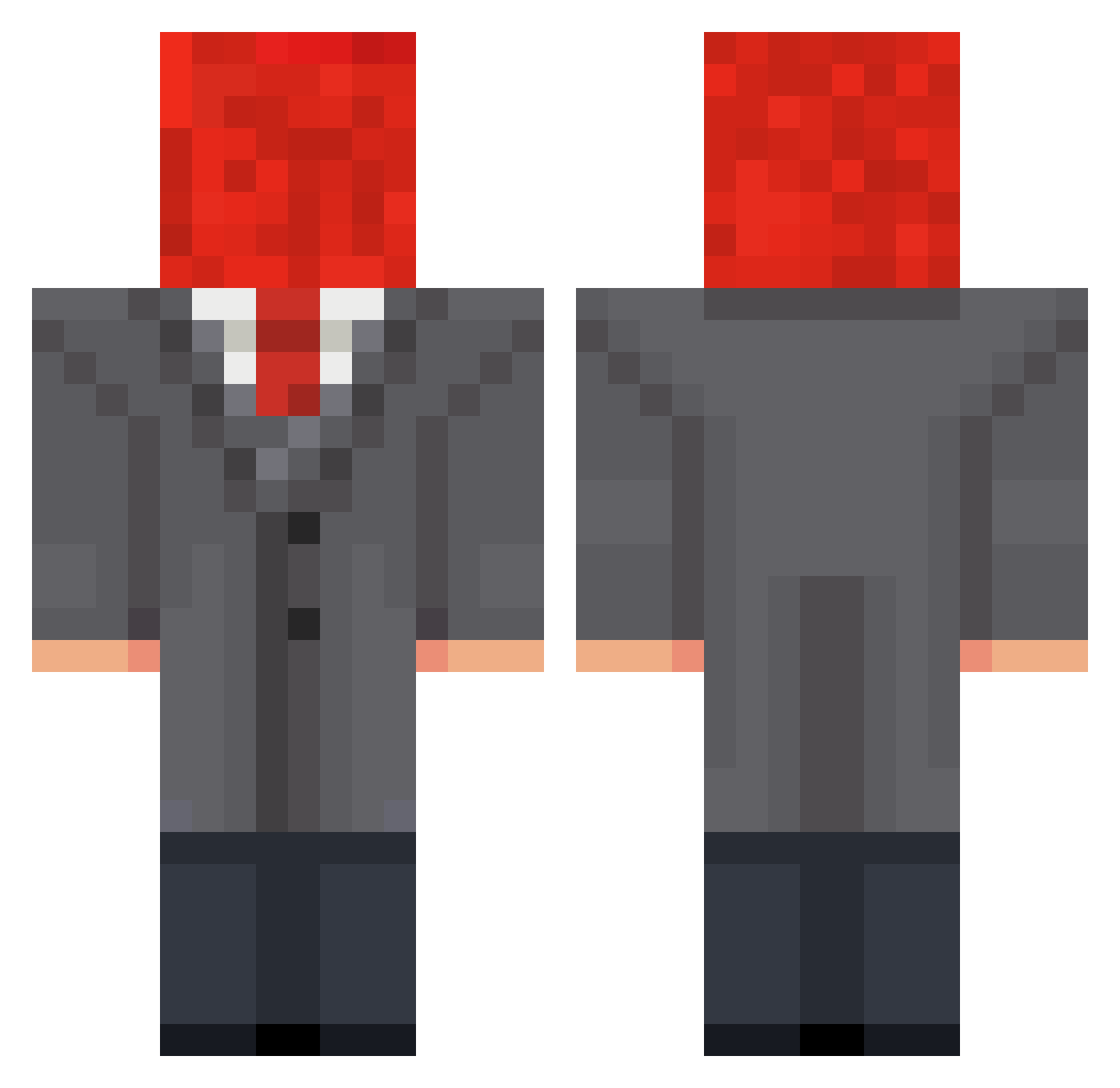 Apple_7718 Minecraft skin, front and back view