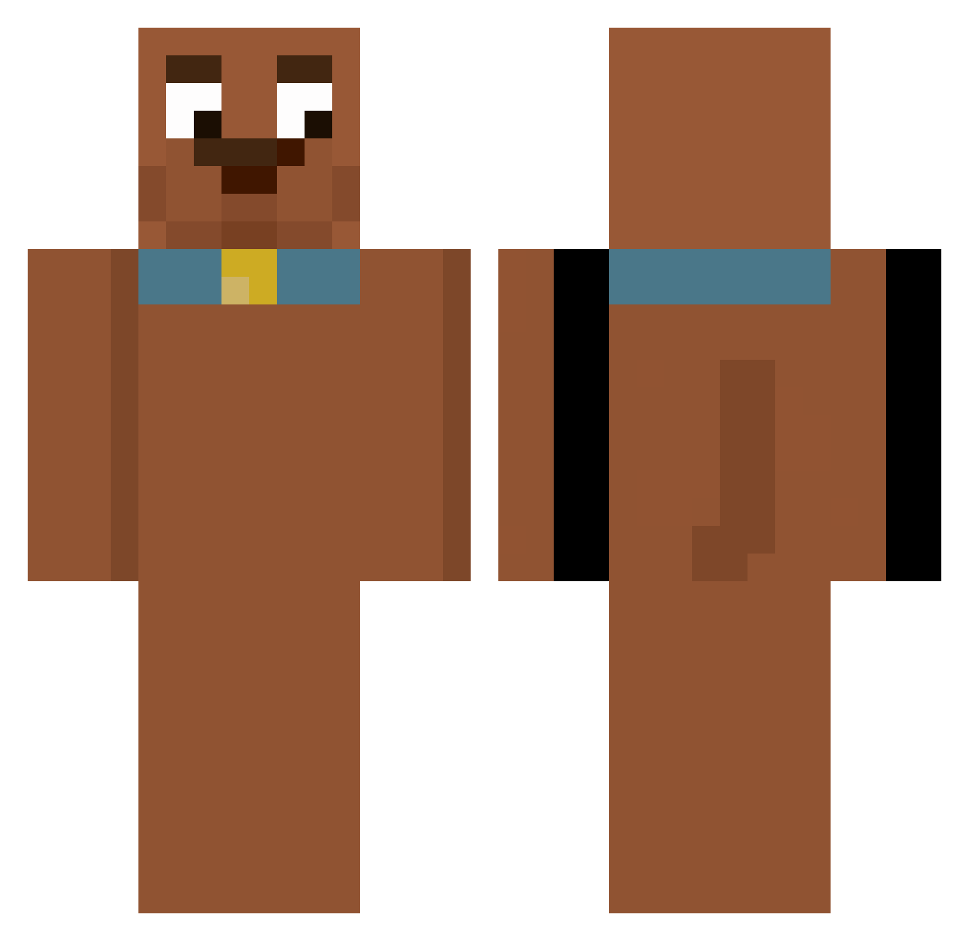 JanekS2015 Minecraft skin, front and back view