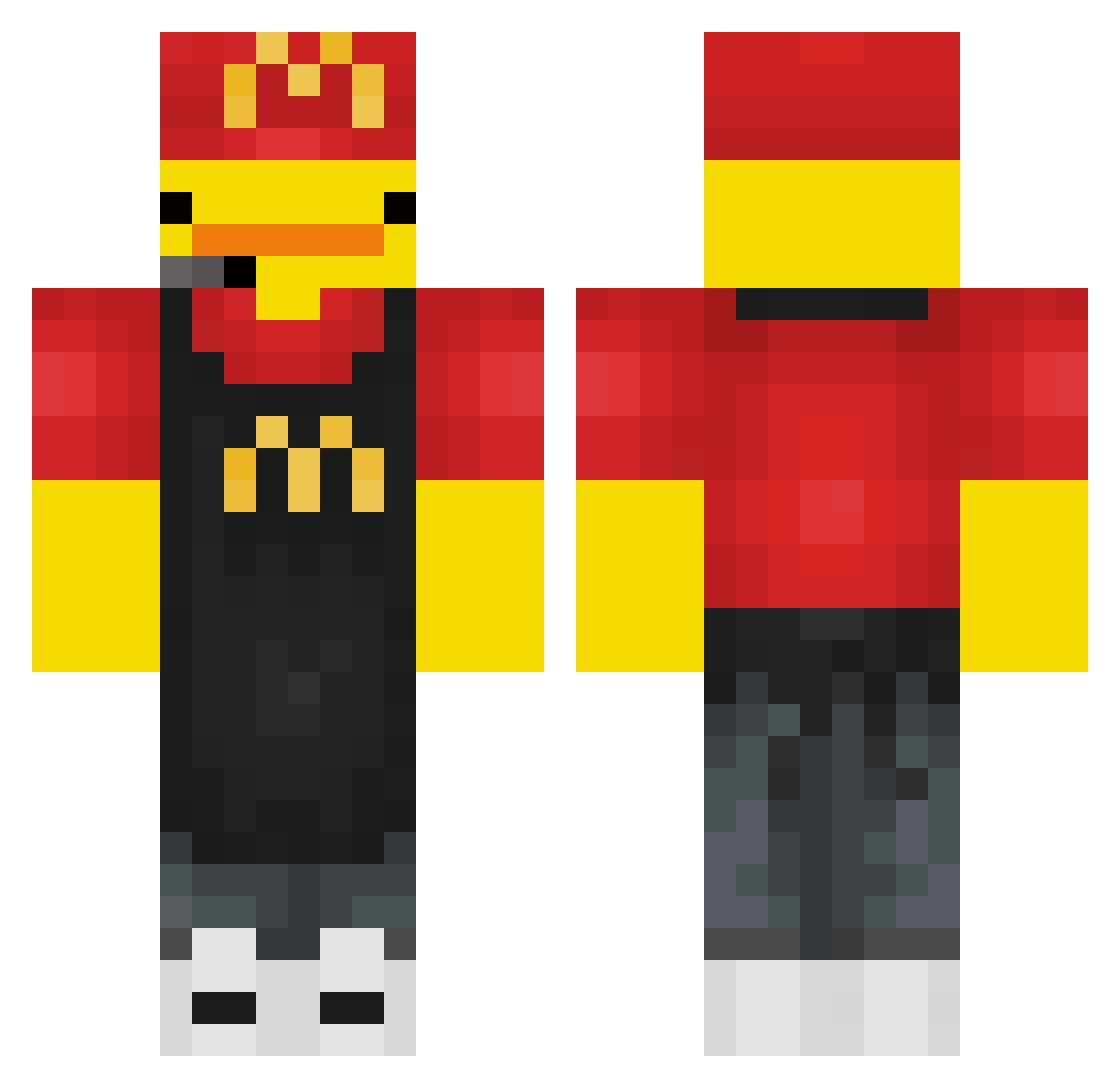 park100322 Minecraft skin, front and back view