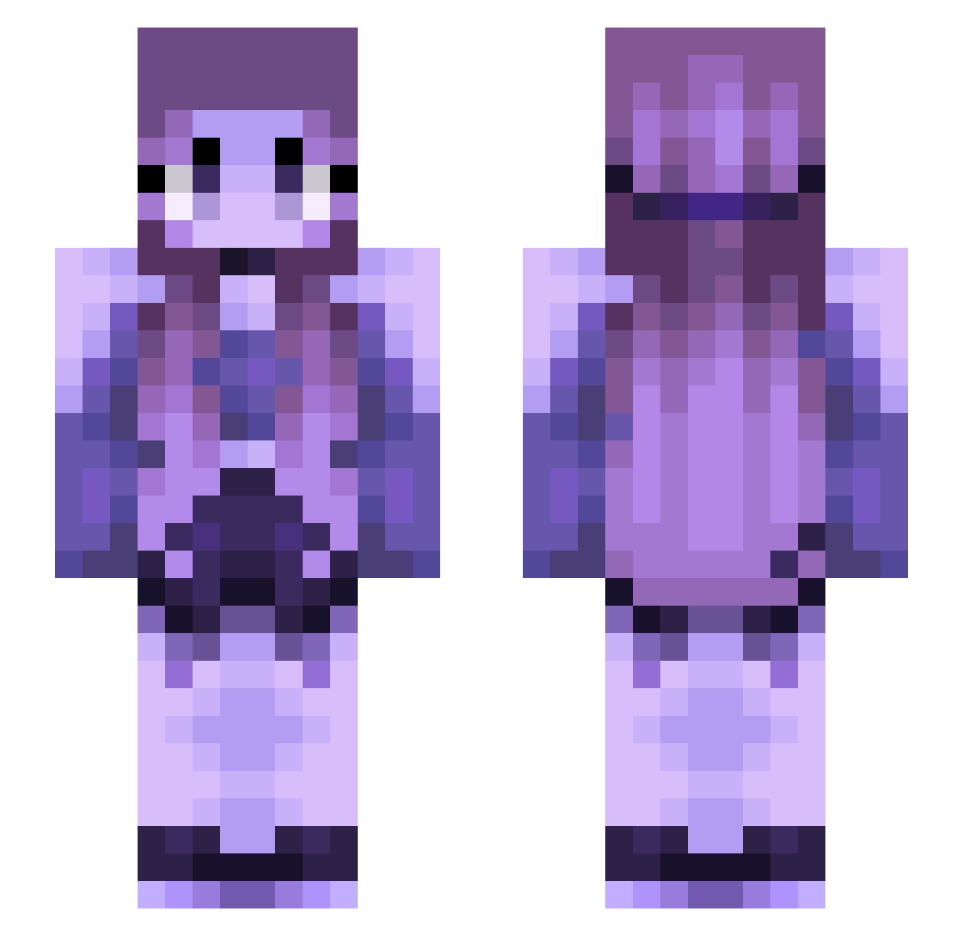 rmnwinchester Minecraft skin, front and back view