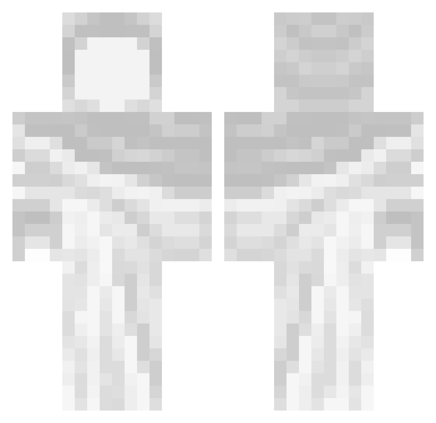 Stormthrawn Minecraft skin, front and back view