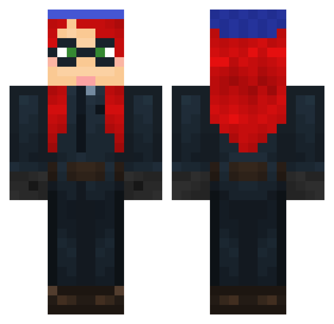 _Sepulcher Minecraft skin, front and back view