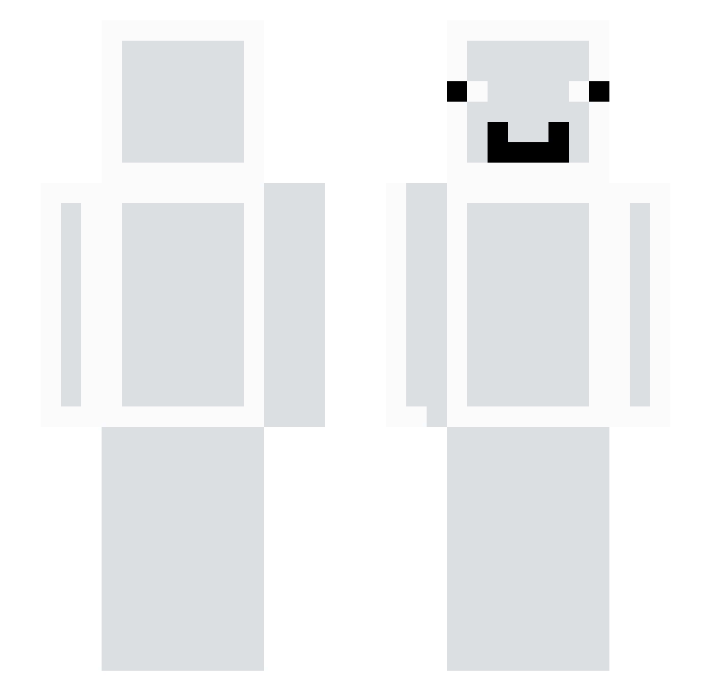 WaterCup_1 Minecraft skin, front and back view
