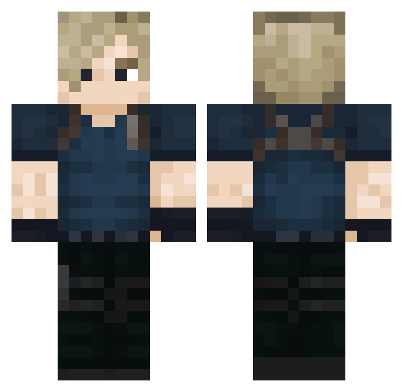 ghoul7hl Minecraft skin, front and back view