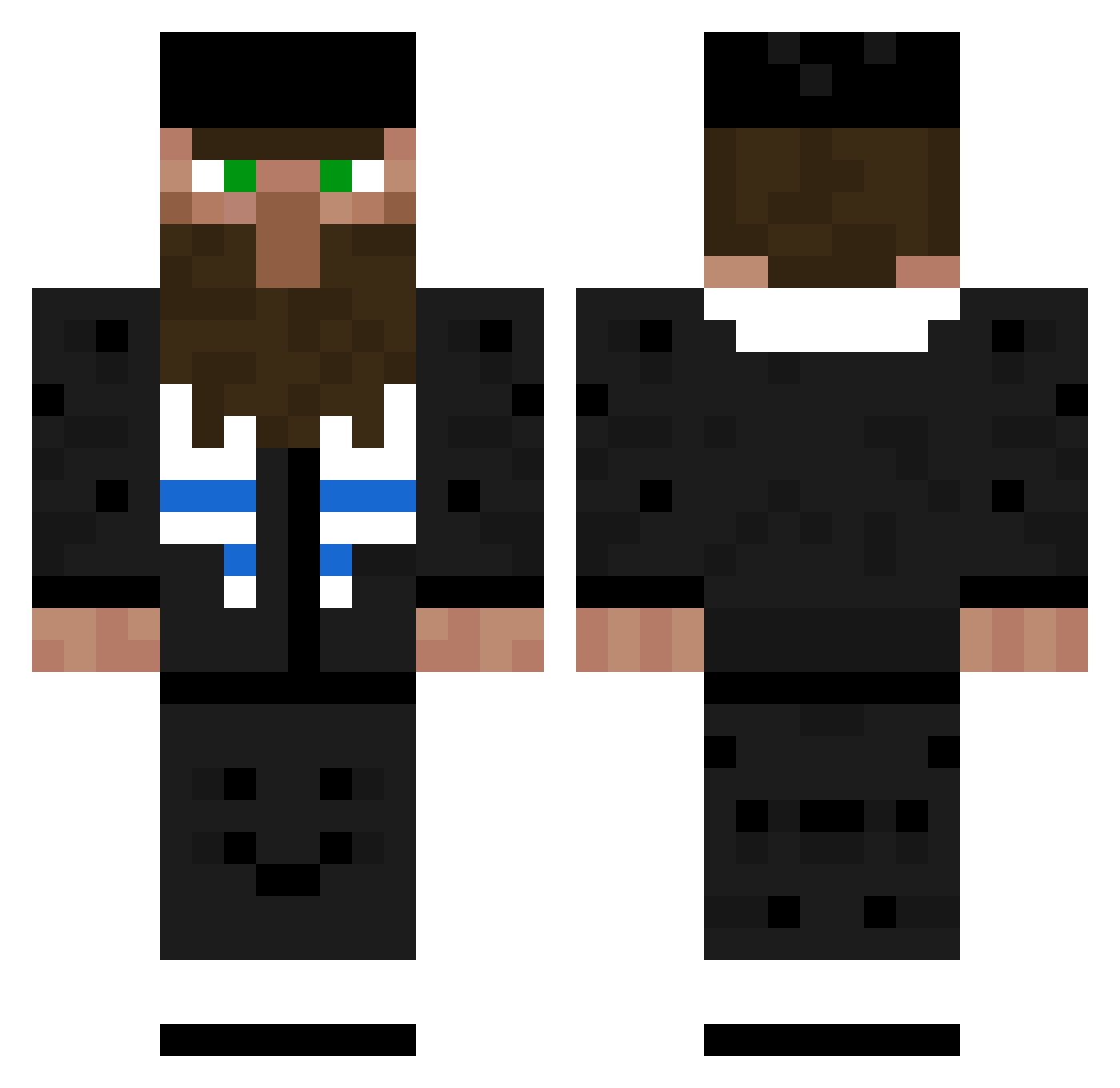 mmm3_ Minecraft skin, front and back view