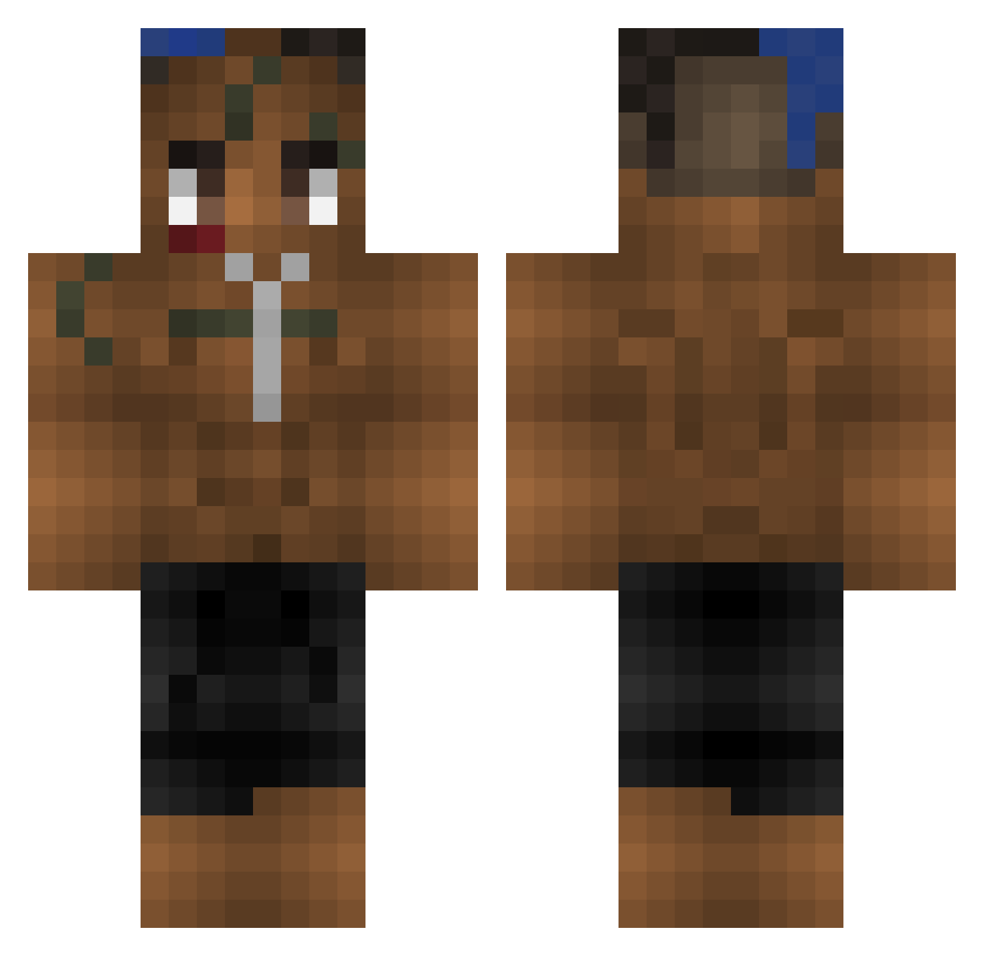 Slawcio66 Minecraft skin, front and back view