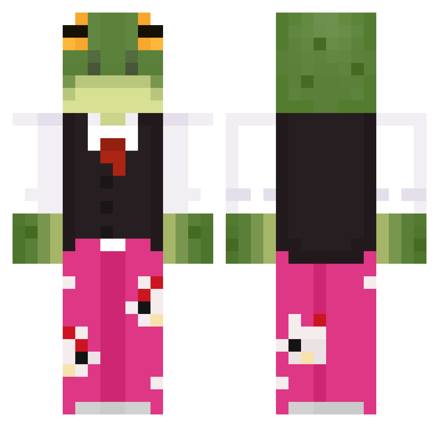 WillS2013 Minecraft skin, front and back view
