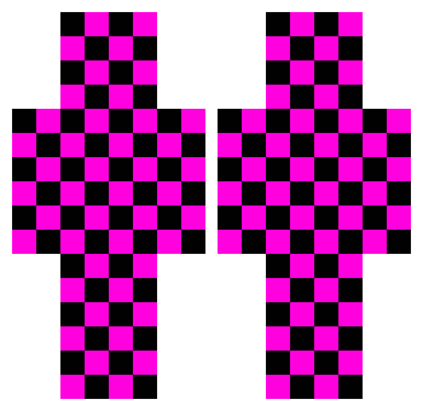 PuttPuttTheTruck Minecraft skin, front and back view