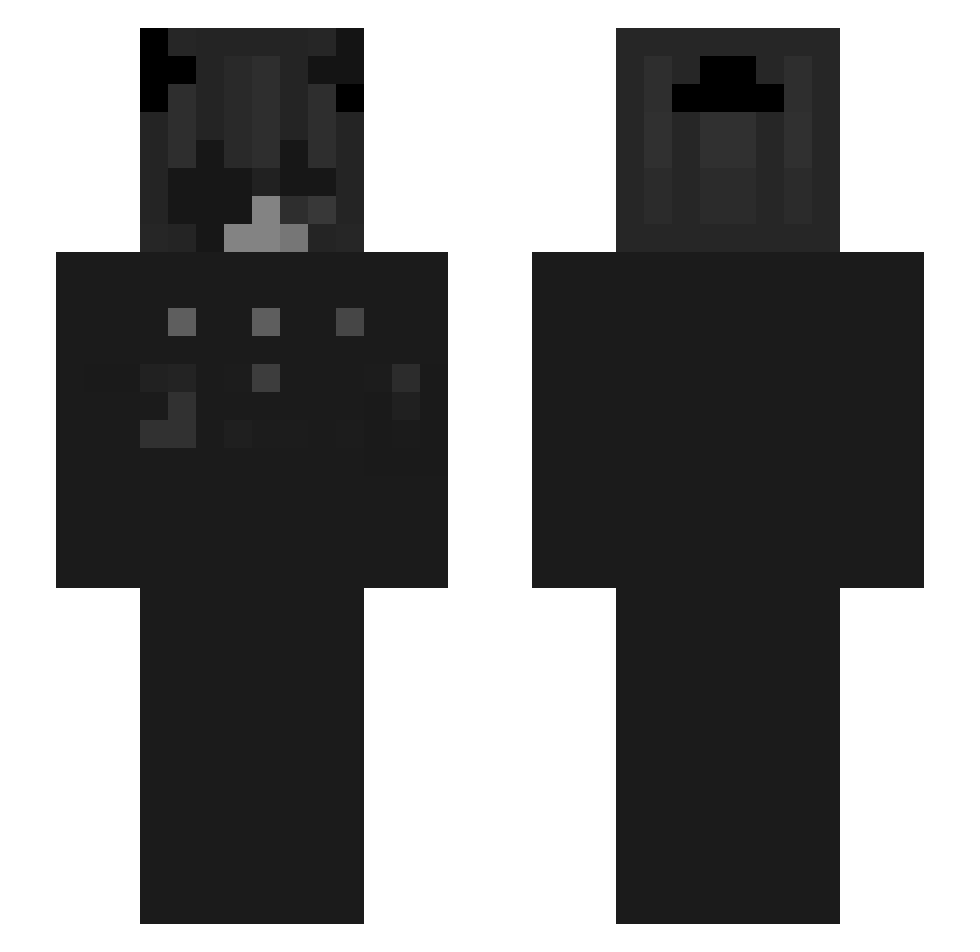 StonedGengar Minecraft skin, front and back view