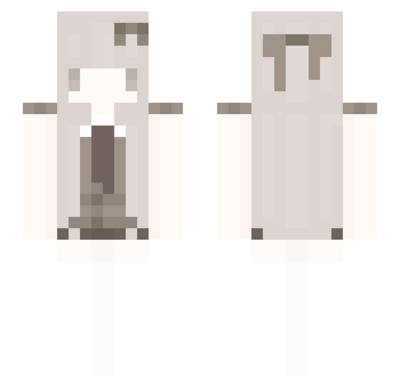 kawaii_usamimi Minecraft skin, front and back view