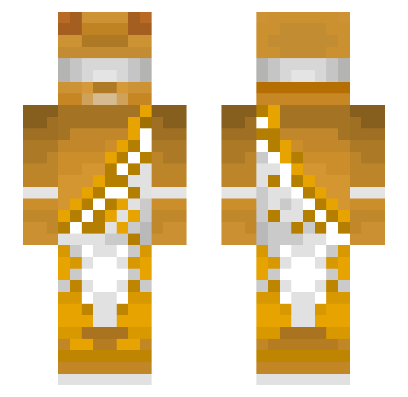 VinceTM Minecraft skin, front and back view