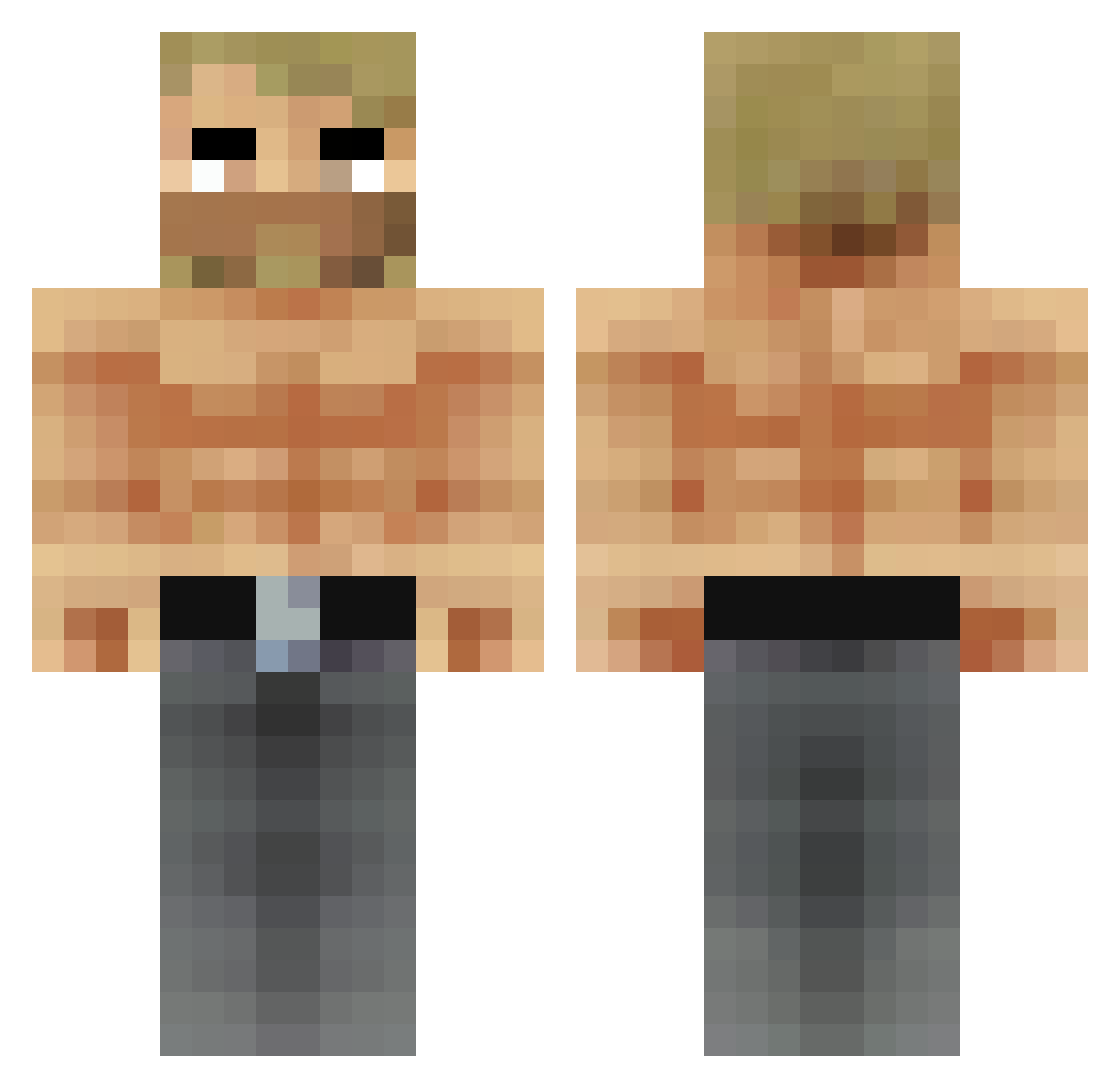 03lunarblade Minecraft skin, front and back view