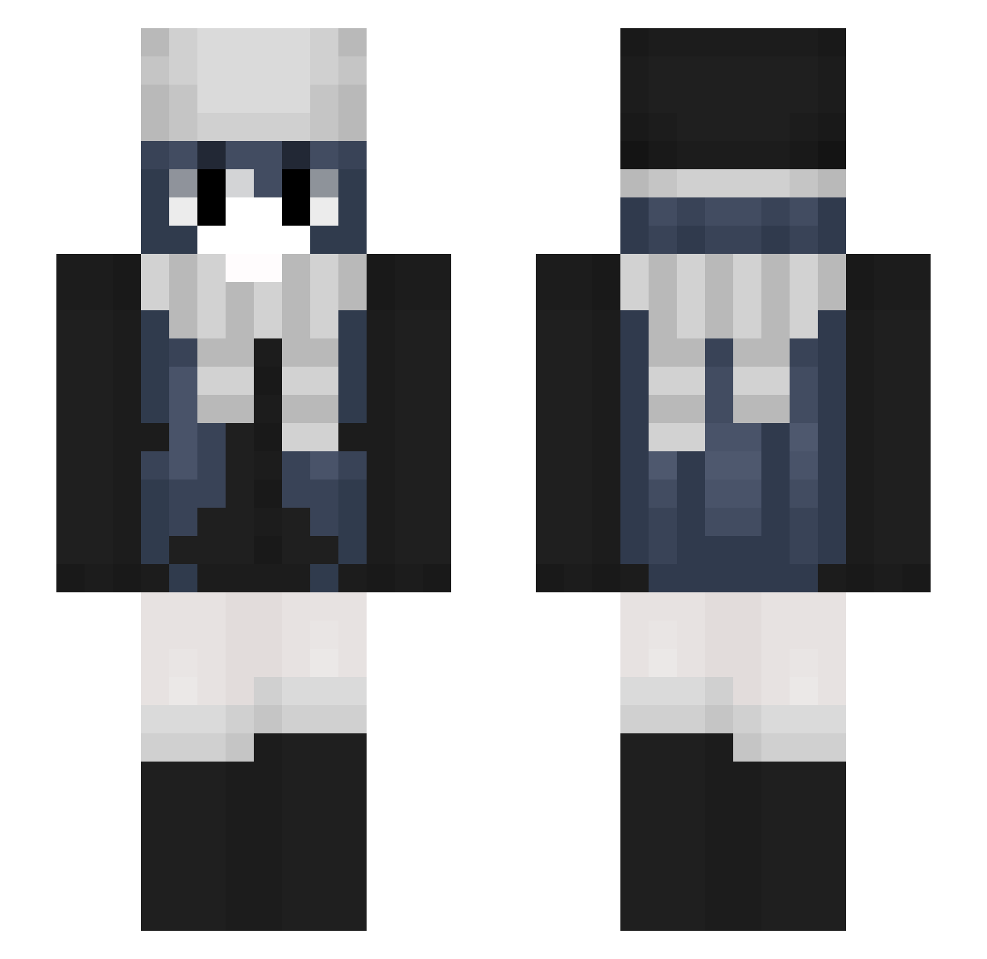 selkieboy Minecraft skin, front and back view