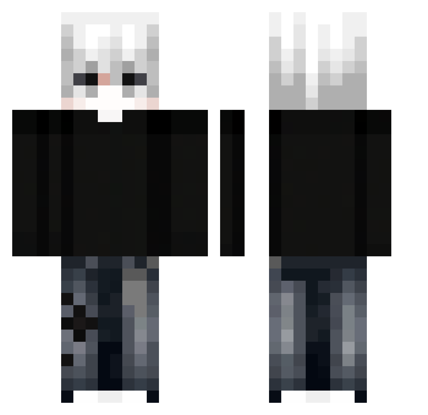 TAROTASTY Minecraft skin, front and back view