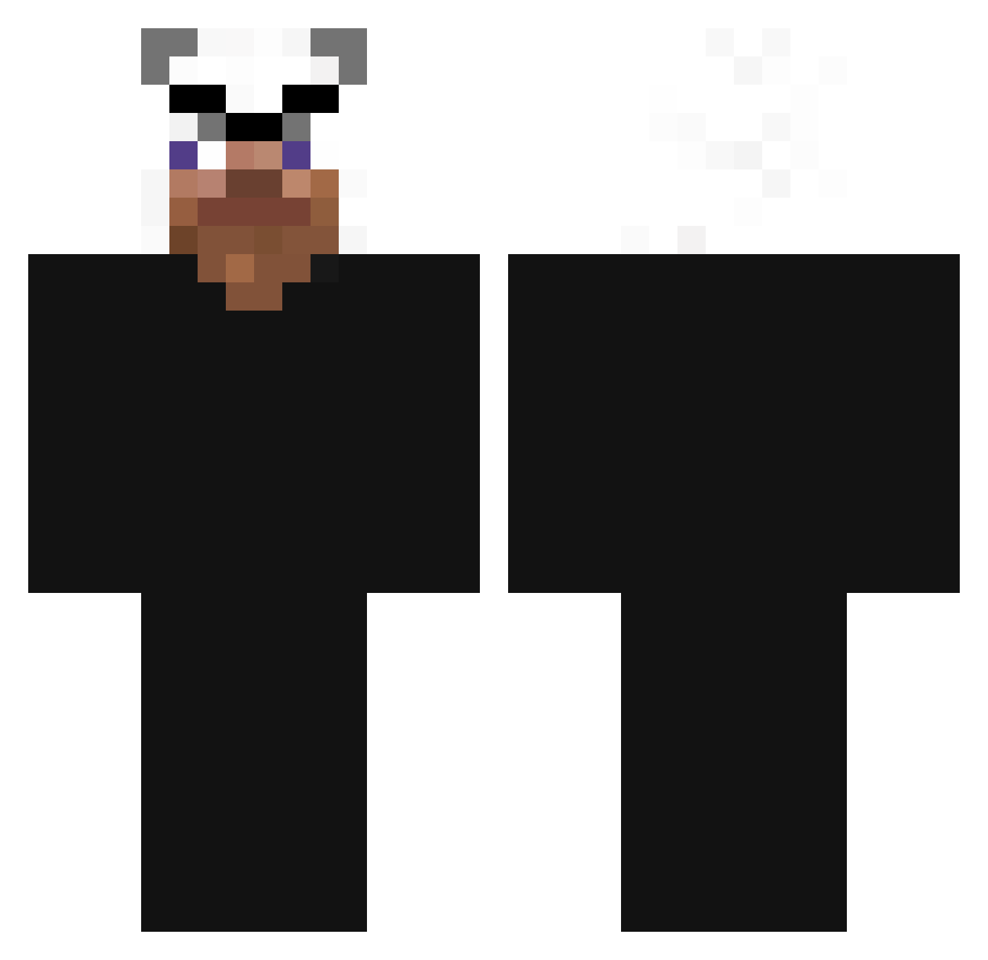 Frosty_Notify Minecraft skin, front and back view