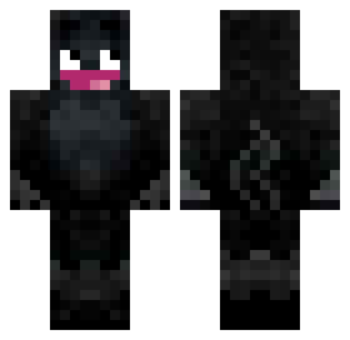 Ubalime Minecraft skin, front and back view