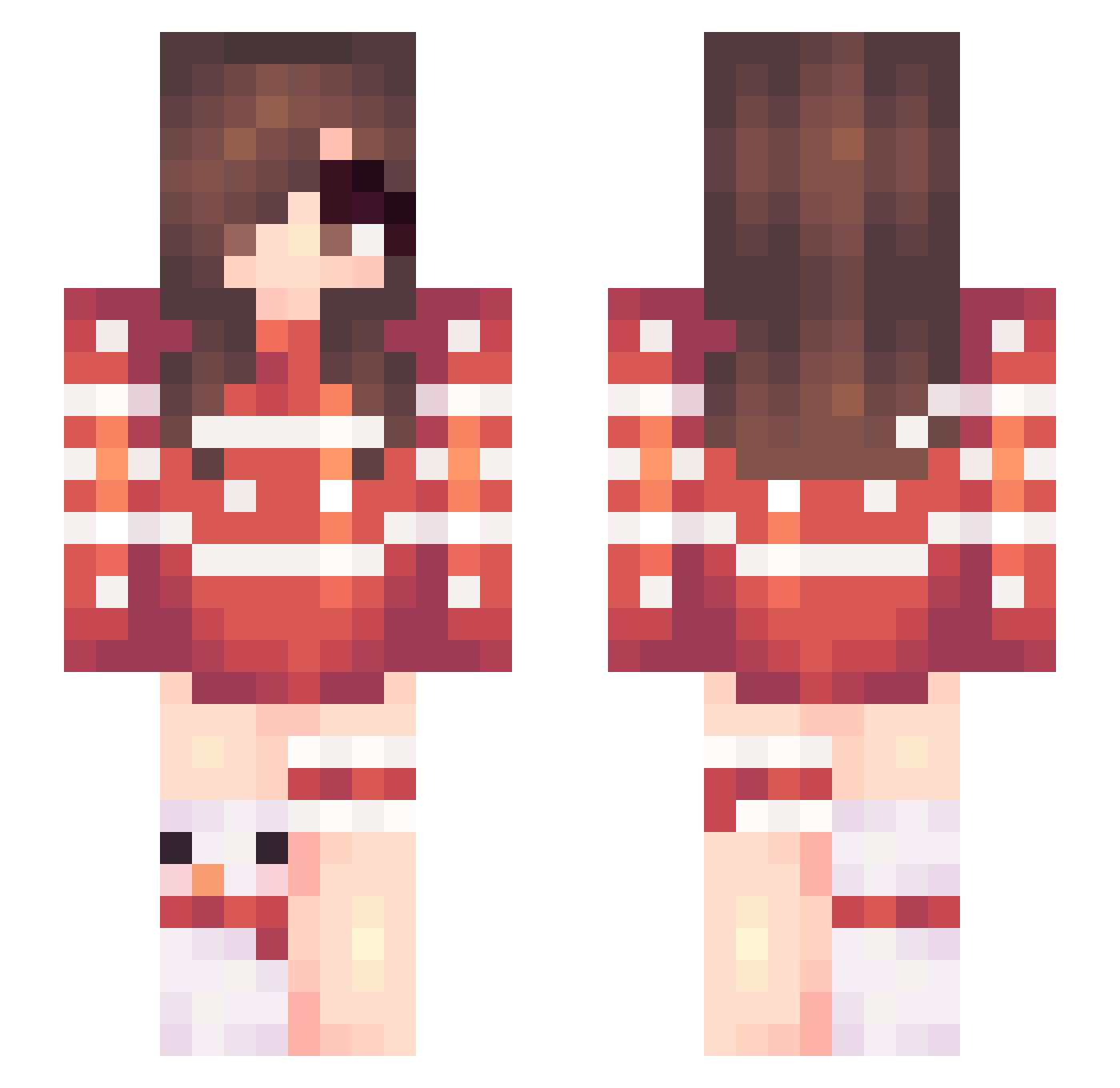 KebabOnIce Minecraft skin, front and back view