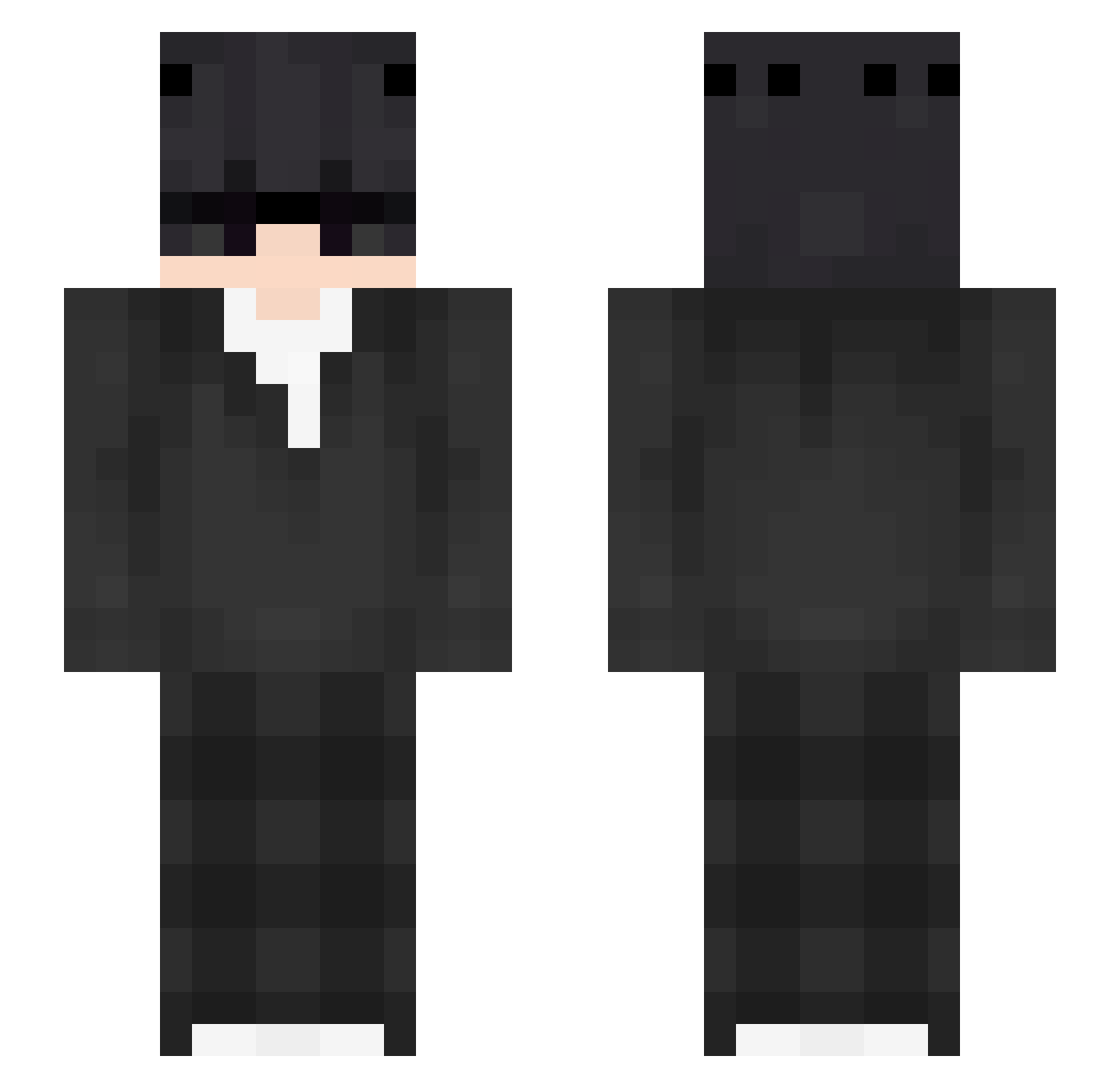 valentino1987 Minecraft skin, front and back view