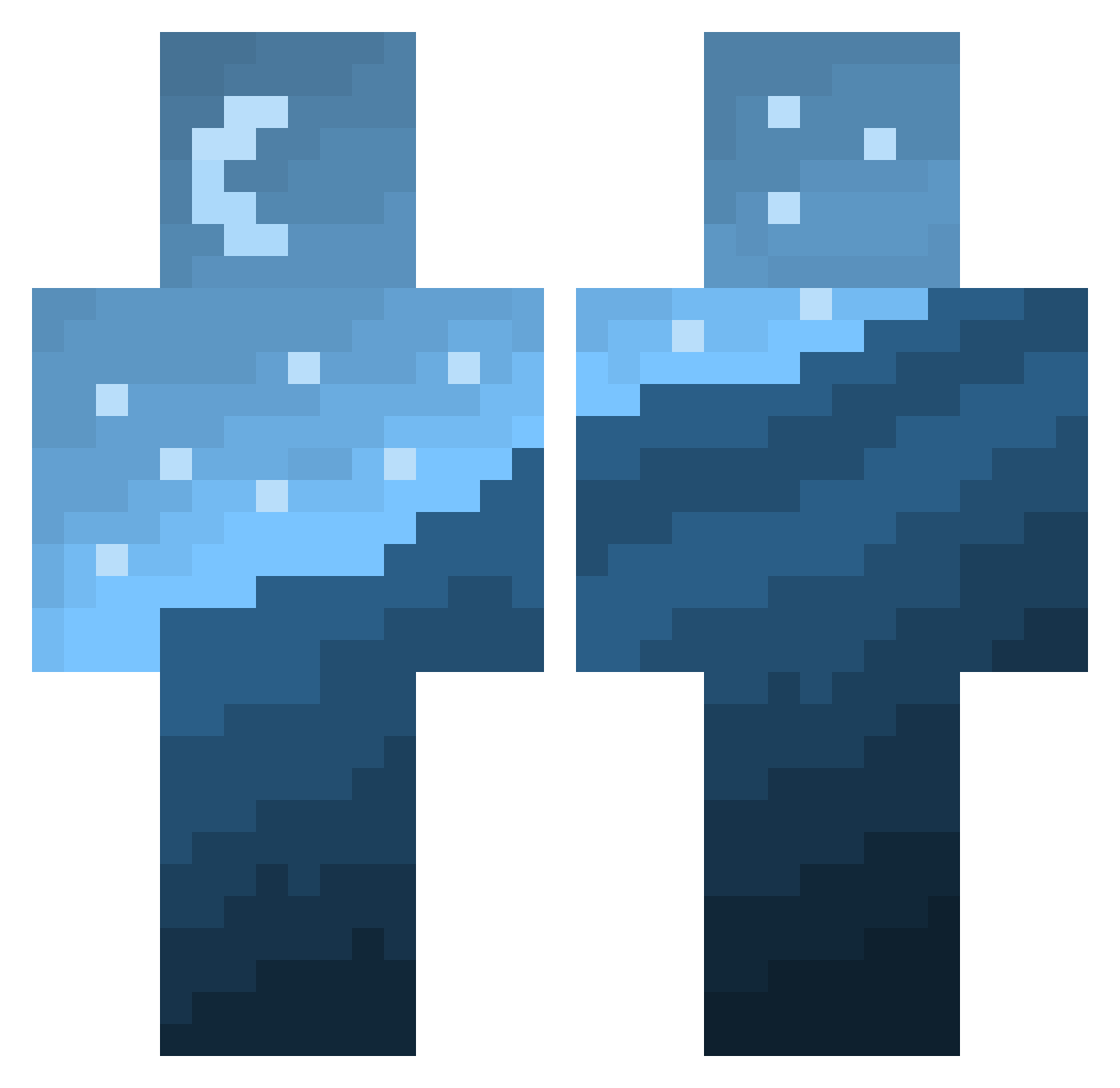 elkylianno Minecraft skin, front and back view