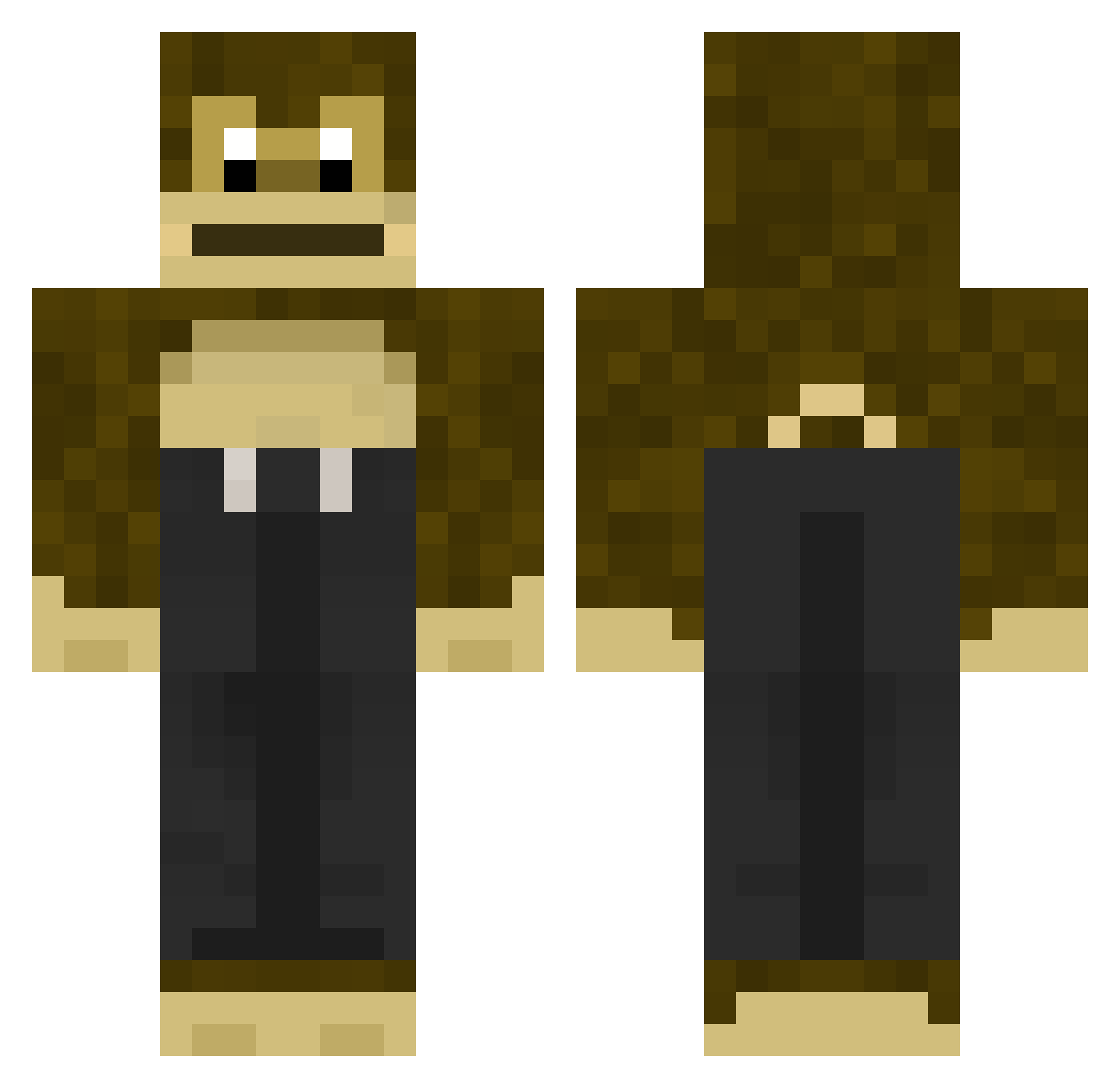kkekekekekek Minecraft skin, front and back view