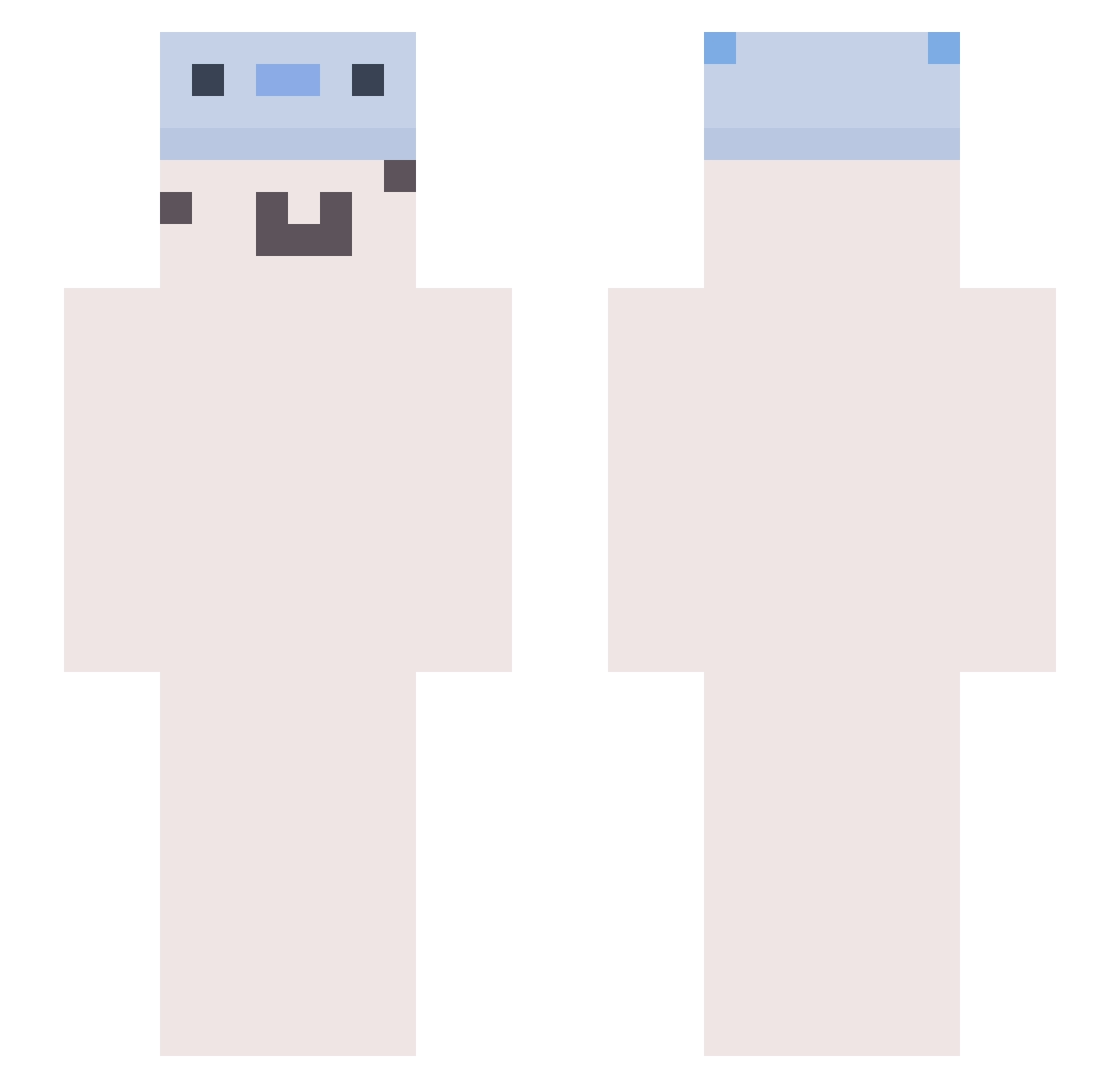 9_am Minecraft skin, front and back view