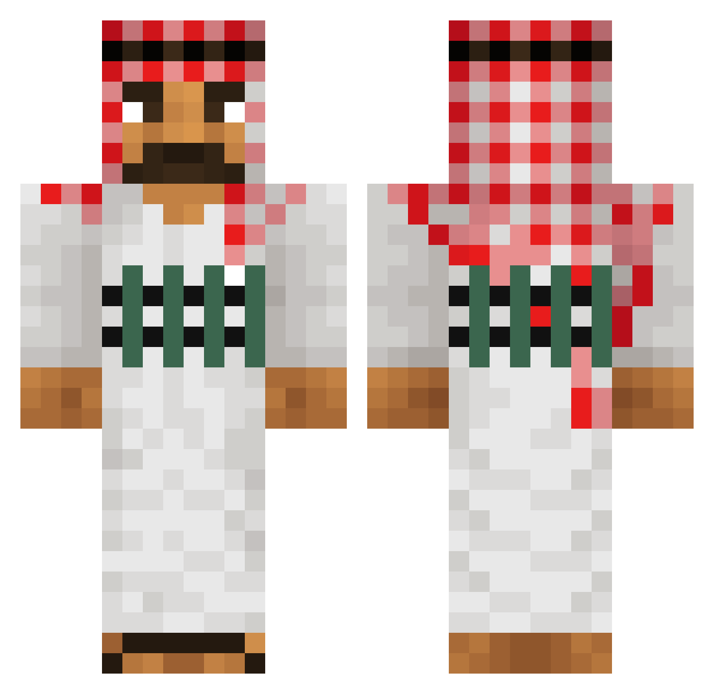 TobGamiaszing Minecraft skin, front and back view