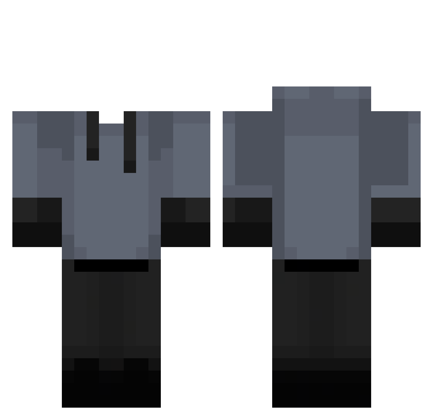 A_R_B Minecraft skin, front and back view
