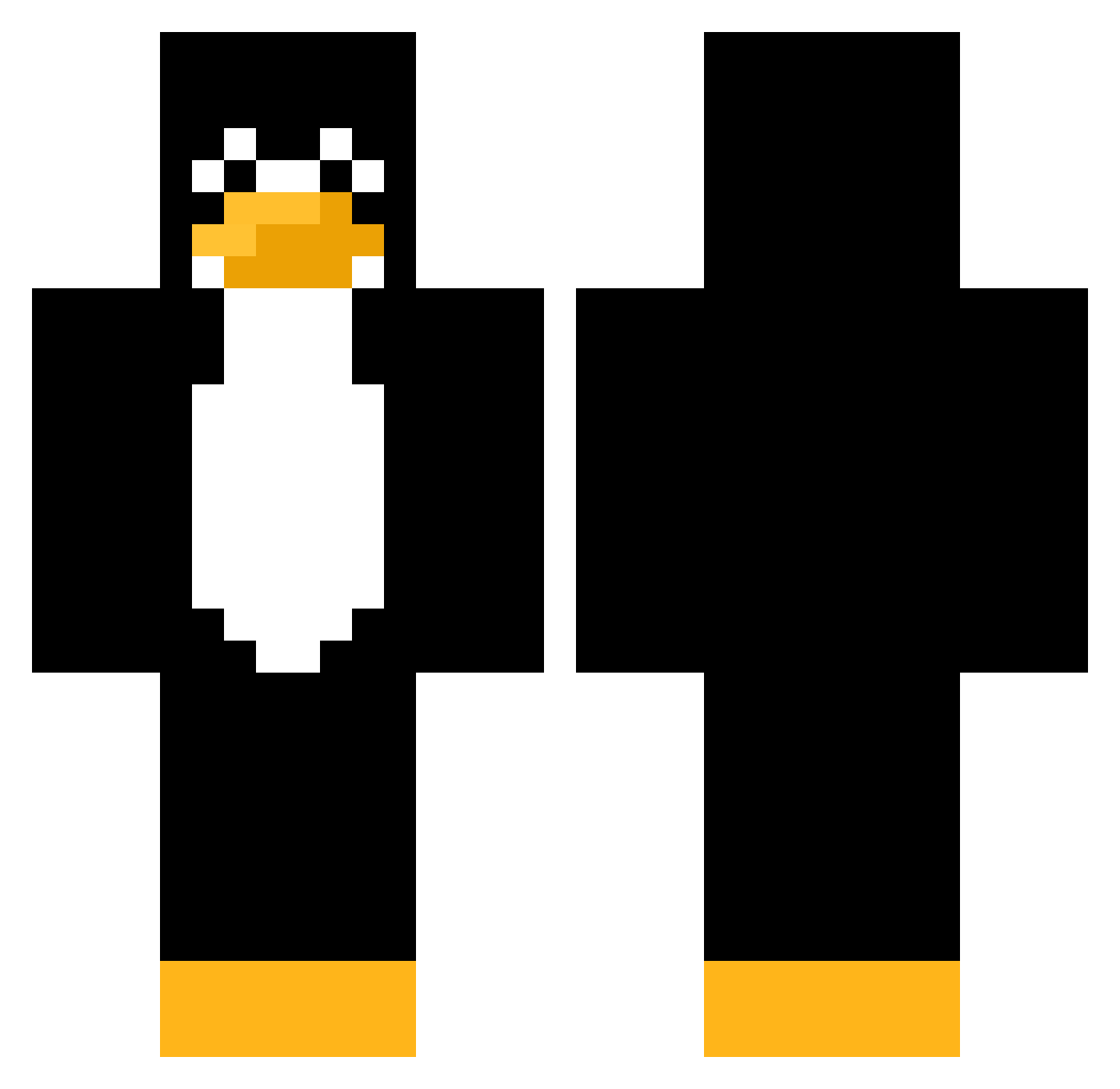 classyhuman32 Minecraft skin, front and back view