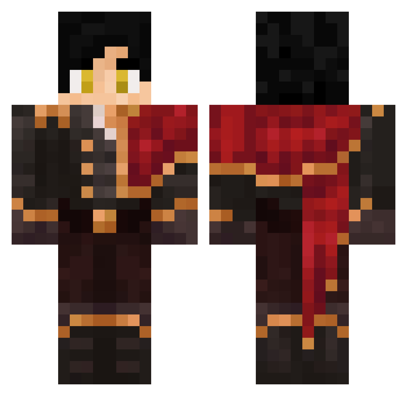 Magyarfi Minecraft skin, front and back view