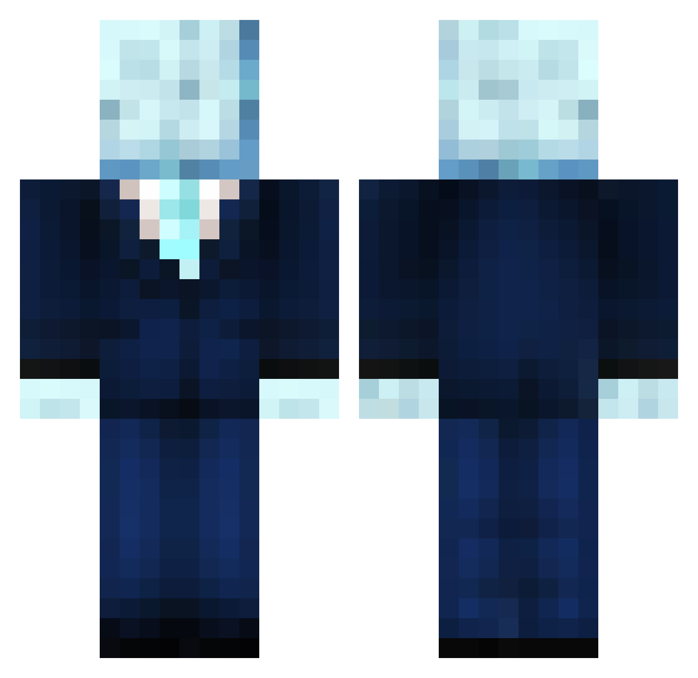 Thunde4 Minecraft skin, front and back view