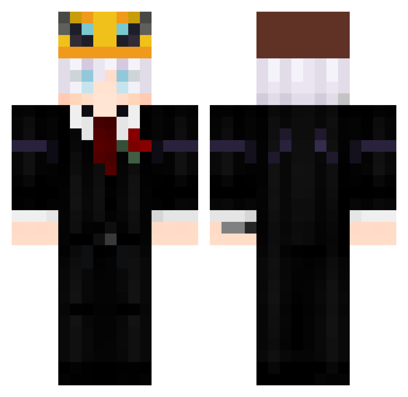 robloxgirl2015 Minecraft skin, front and back view