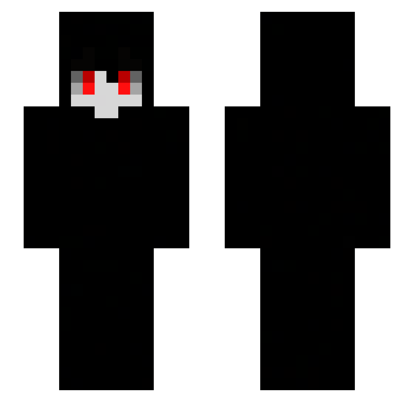 overfeed Minecraft skin, front and back view
