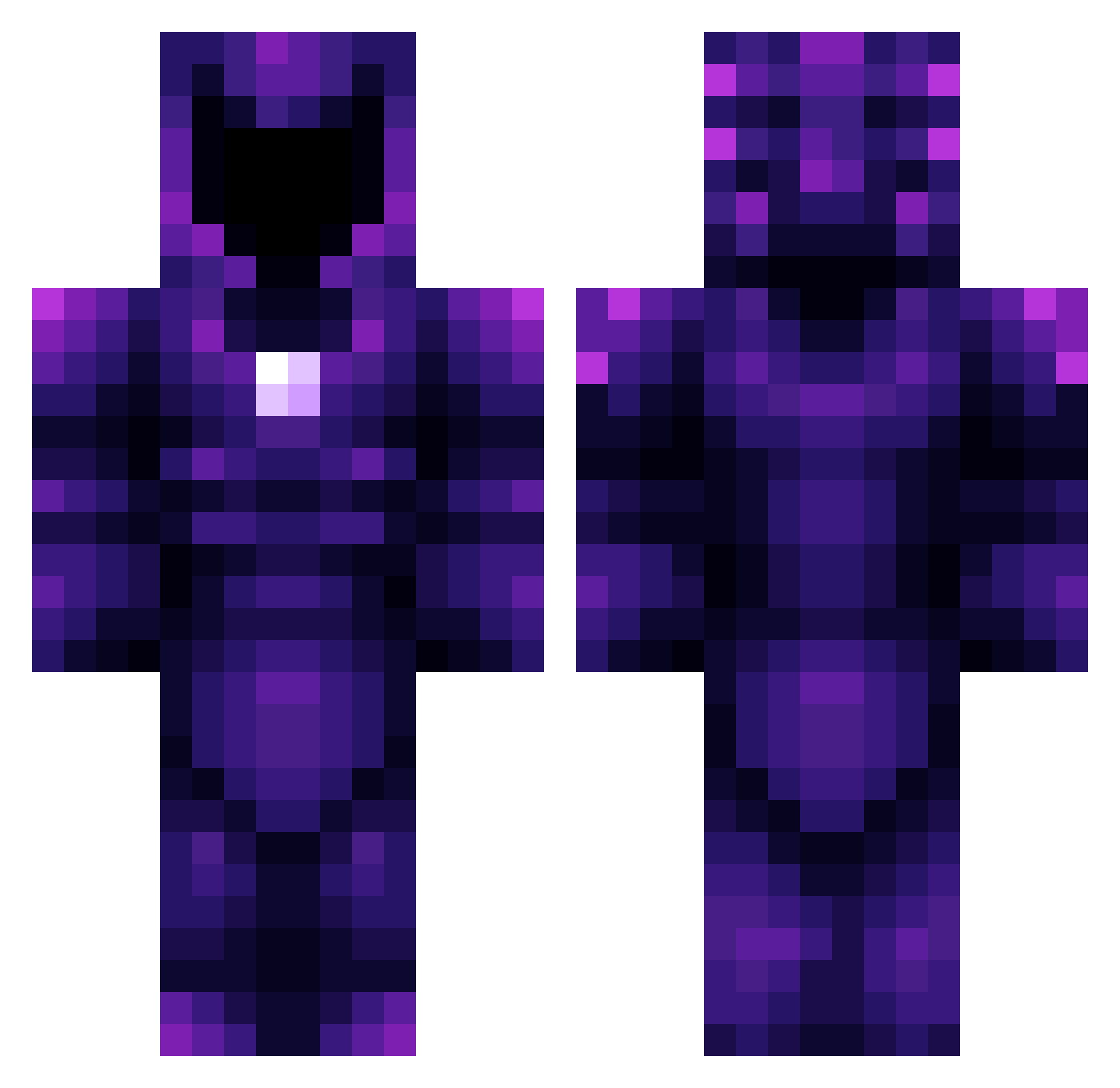 tzft Minecraft skin, front and back view