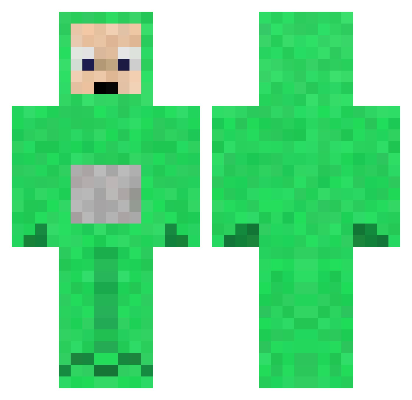thommo1234 Minecraft skin, front and back view