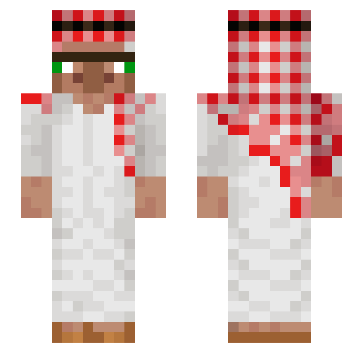 Leozin_br Minecraft skin, front and back view