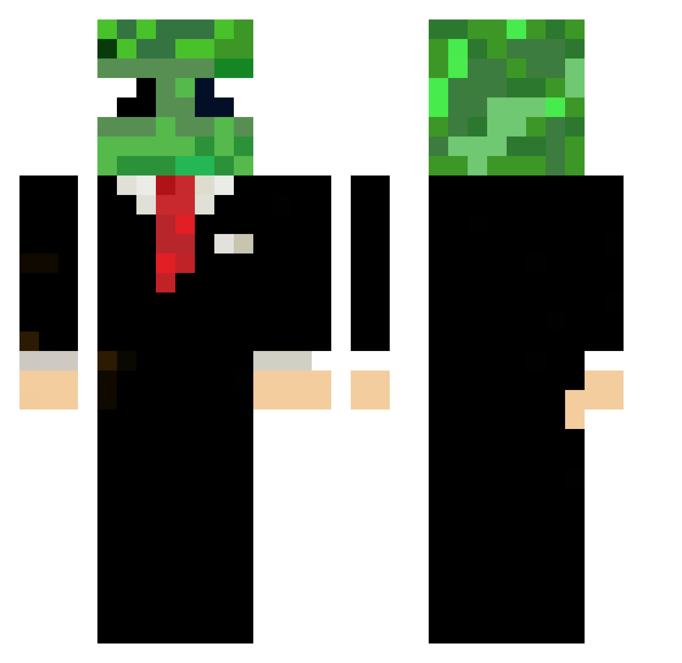 alestrefabratku Minecraft skin, front and back view