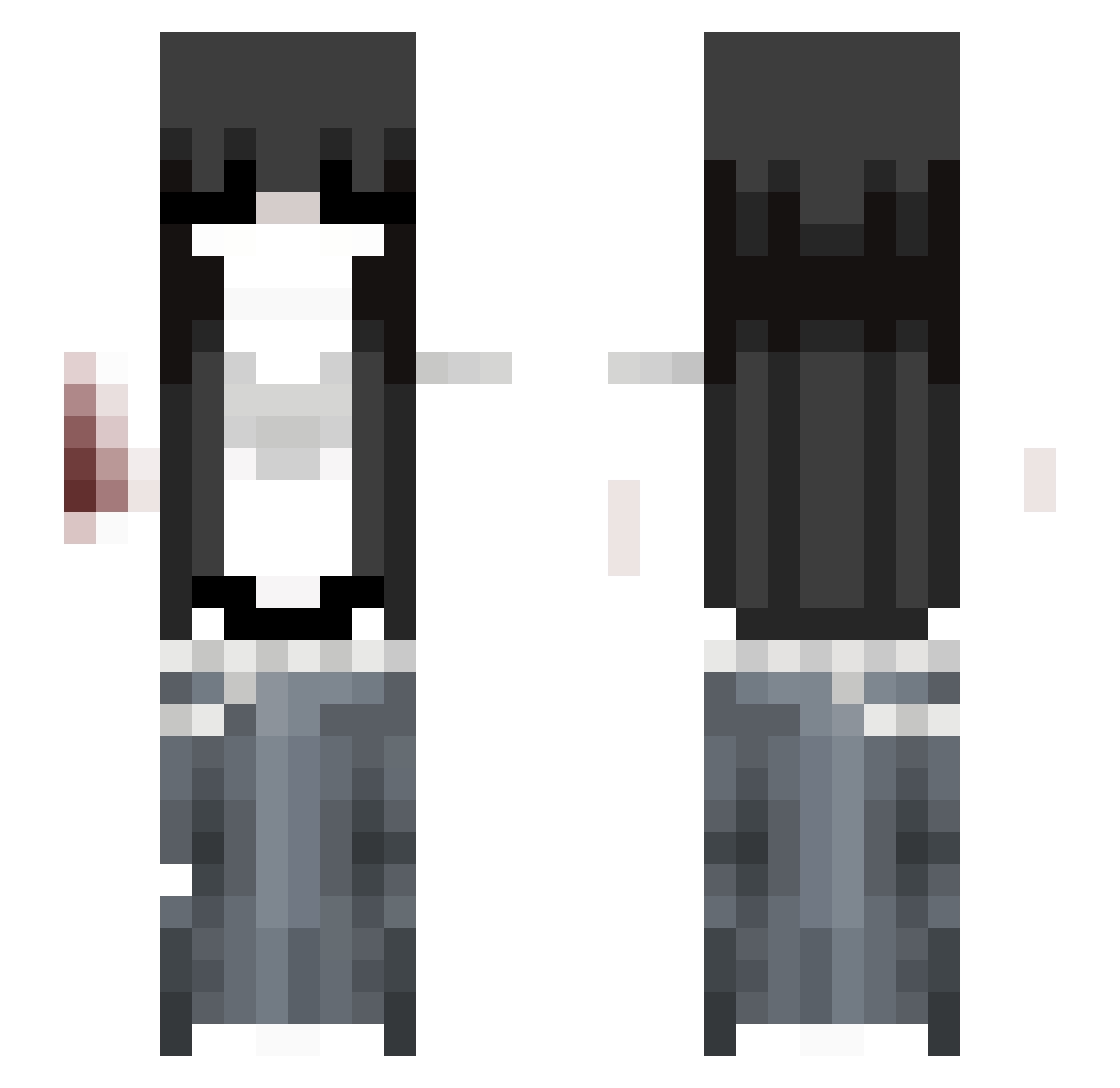 luvsofiaa Minecraft skin, front and back view