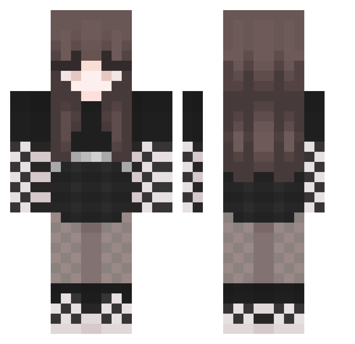 coolconnor57 Minecraft skin, front and back view