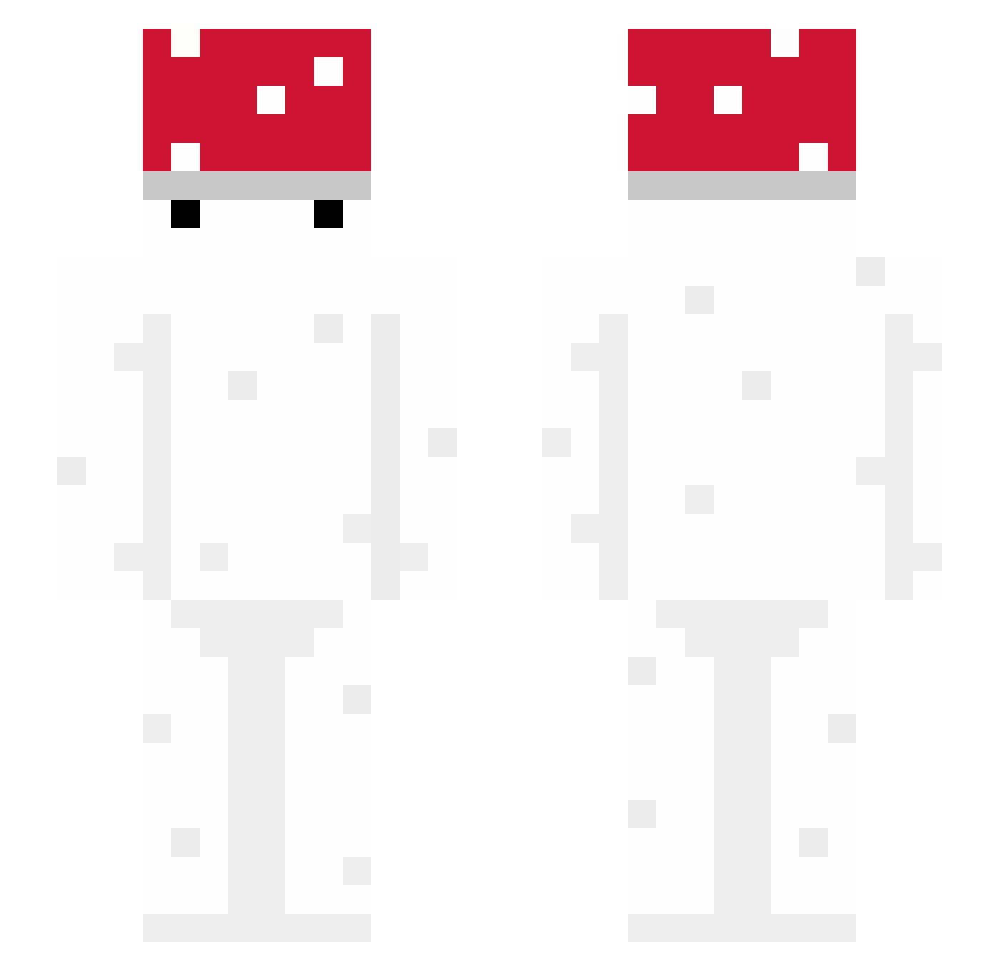 HelloLiilac Minecraft skin, front and back view