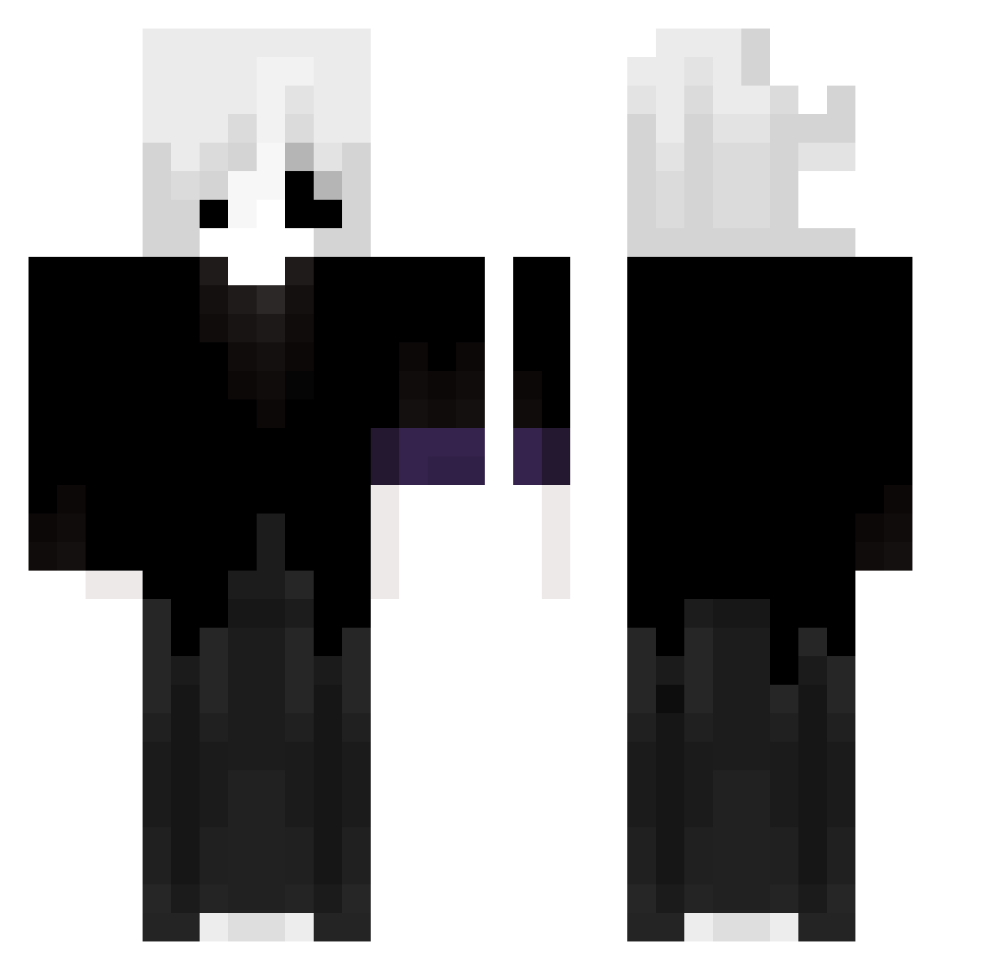 teteu234 Minecraft skin, front and back view