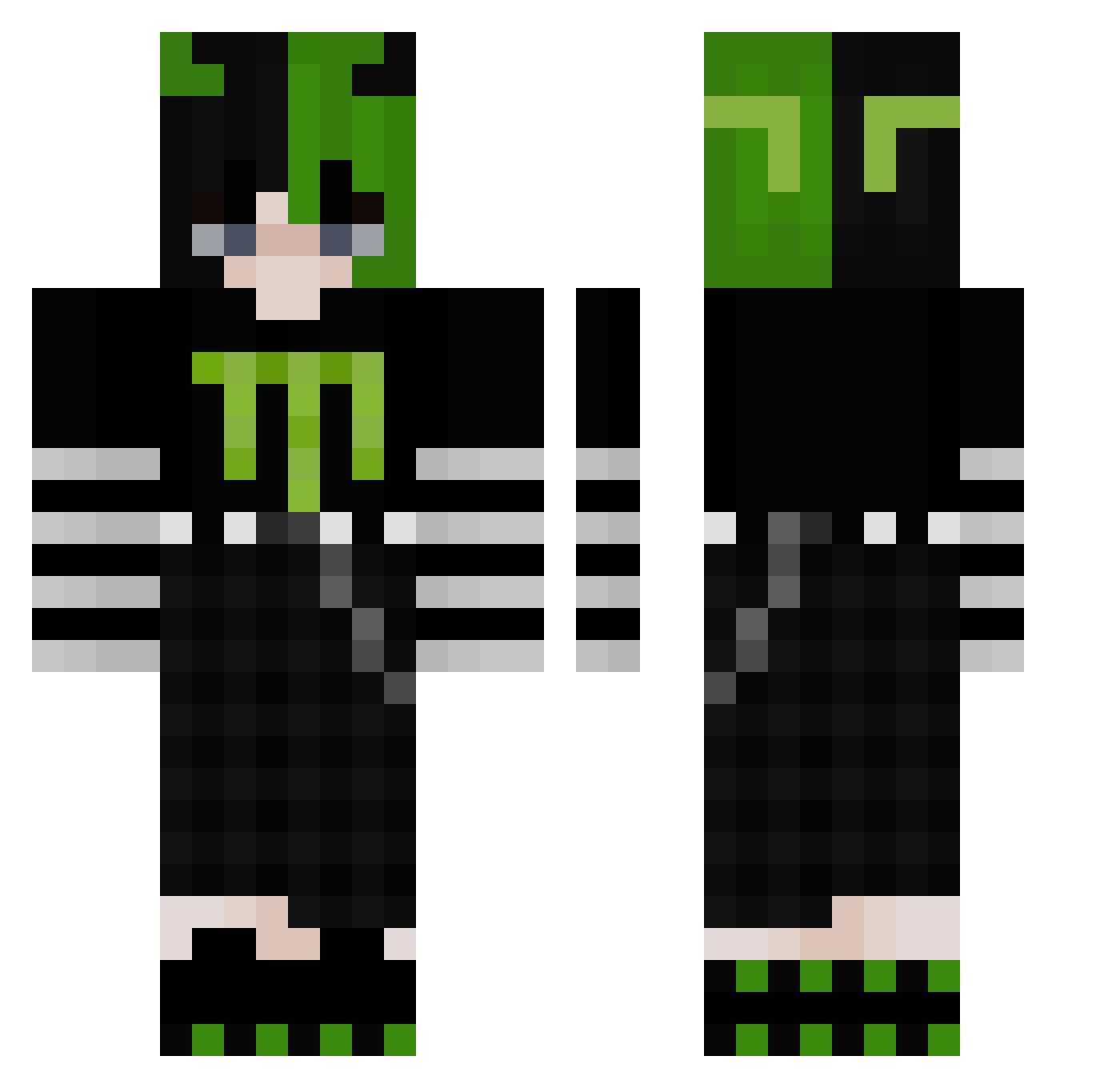 Bigmanmichael23 Minecraft skin, front and back view