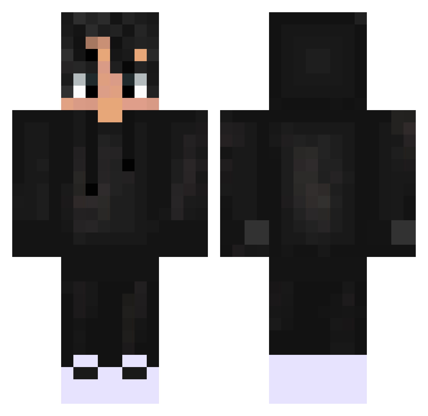_Blaze245 Minecraft skin, front and back view