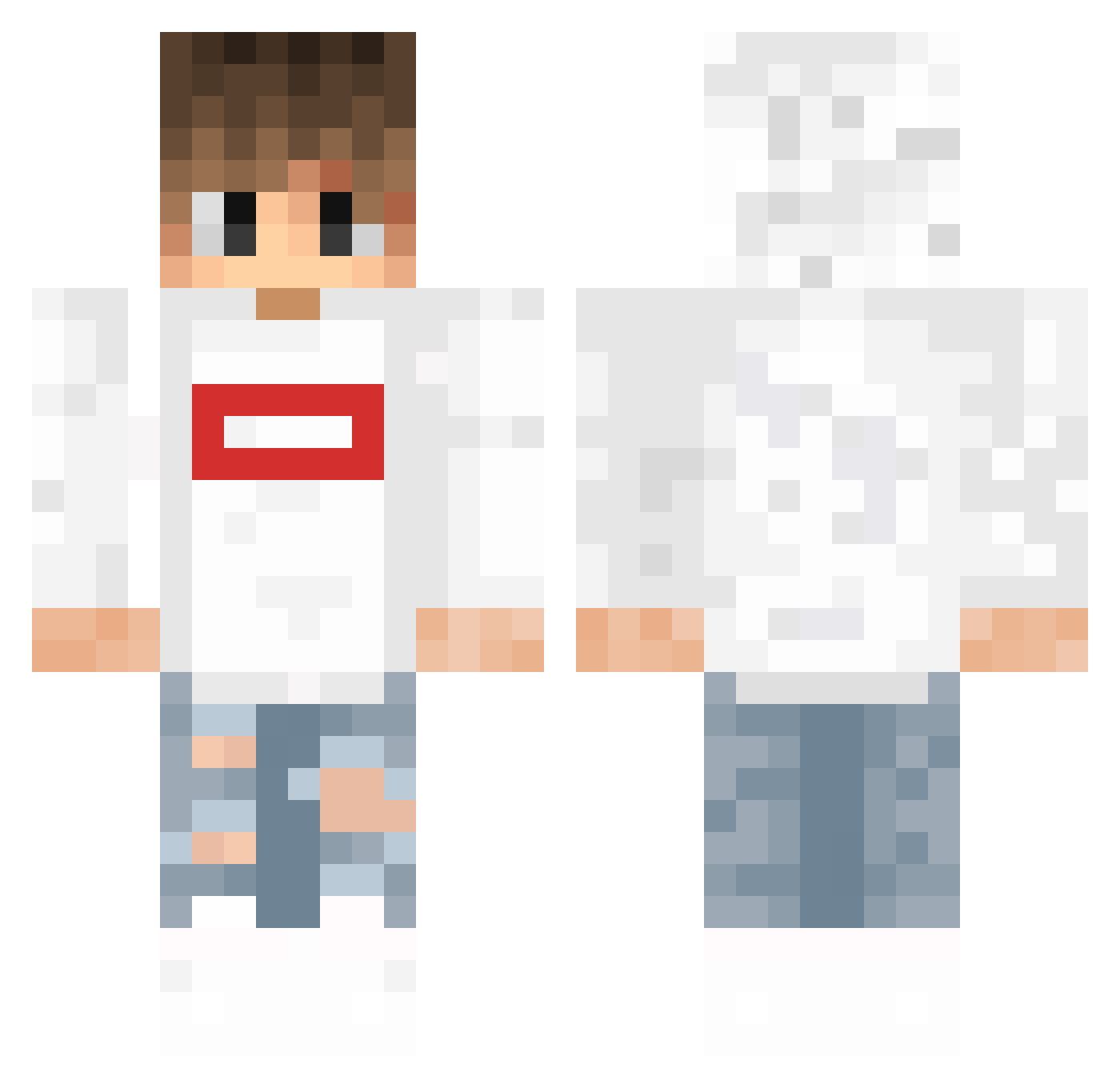 The_Pac Minecraft skin, front and back view