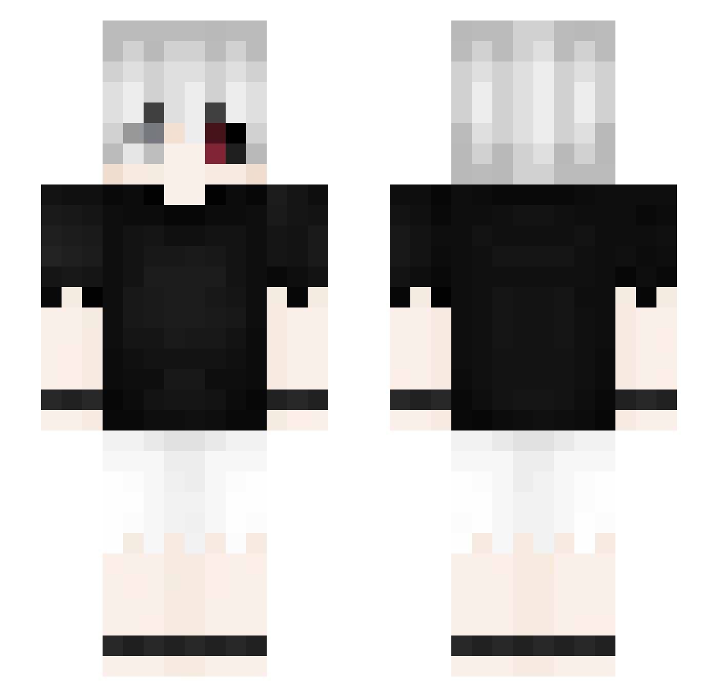 Felixbarbarian Minecraft skin, front and back view