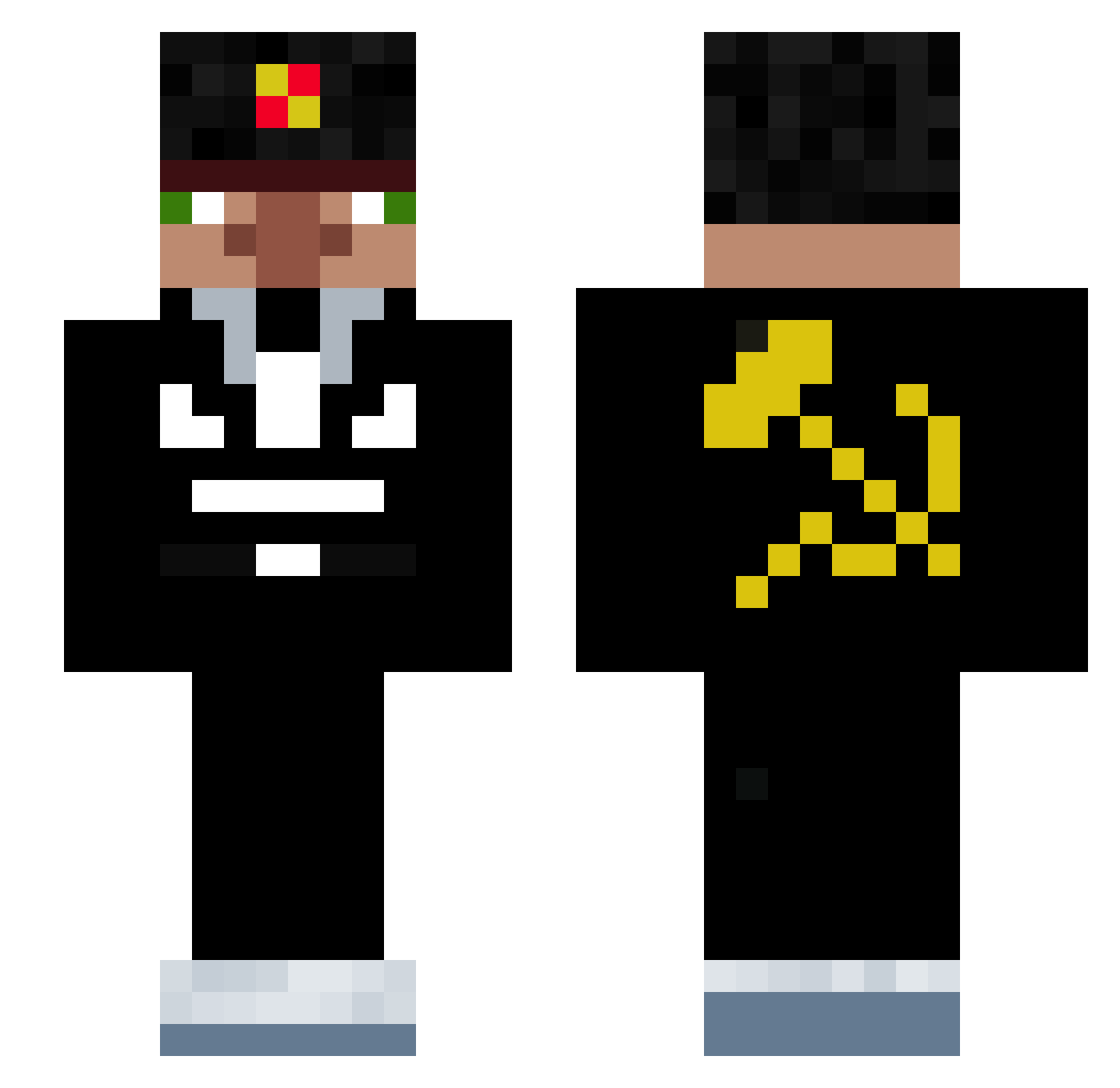 _K1M_ Minecraft skin, front and back view